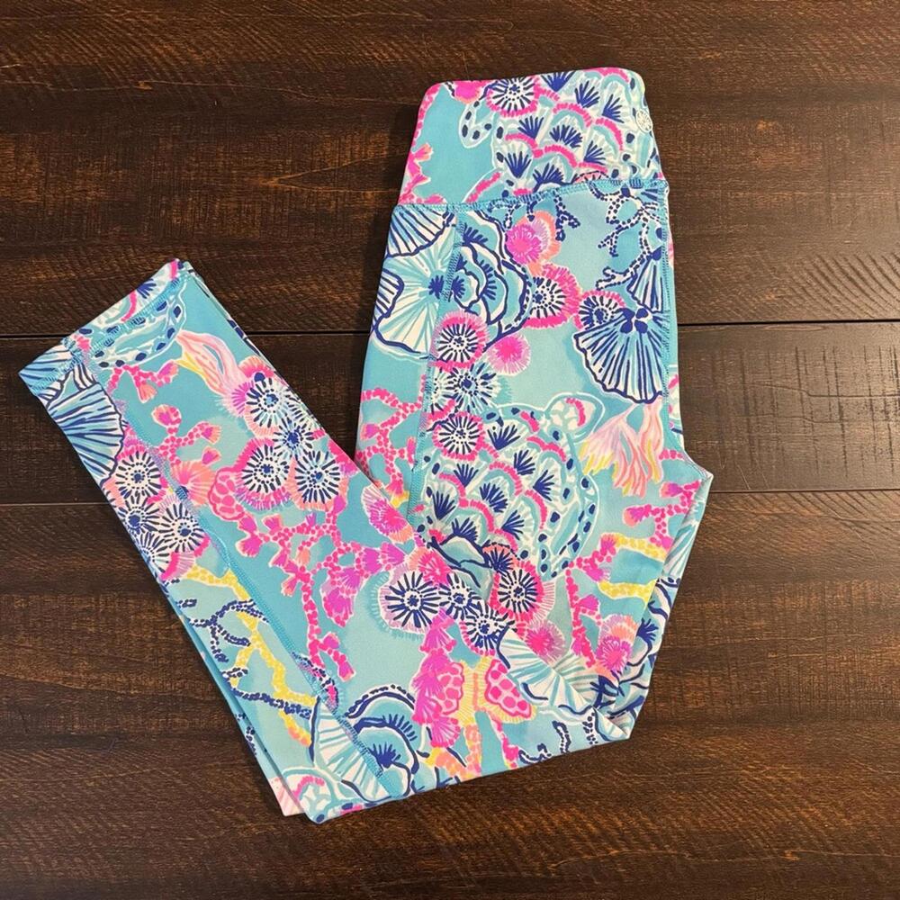Lilly Pulitzer Luxletic Weekender Leggings UPF 50+ Small - Picture 2 of 15
